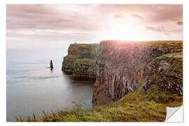 Selvklebende plakat Cliffs of Moher