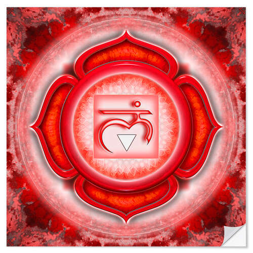 Självhäftande poster The Root Chakra Series V