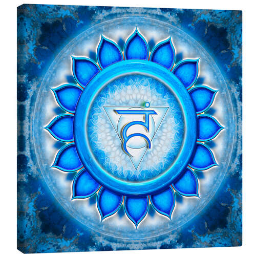 Canvas print The Throat Chakra Series V