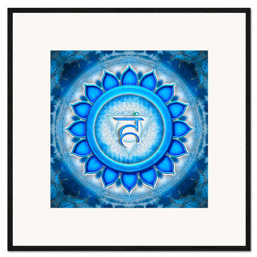 Kehystetty taidepainatus The Throat Chakra Series V