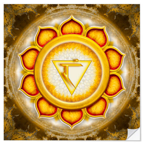 Vinilo para la pared The Solar Plexus Chakra Series V