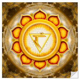 Selvklebende plakat The Solar Plexus Chakra Series V