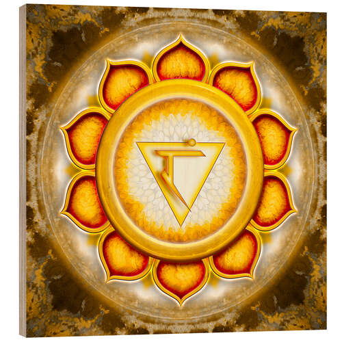 Obraz na drewnie The Solar Plexus Chakra Series V