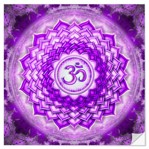 Selvklebende plakat The Crown Chakra Series V