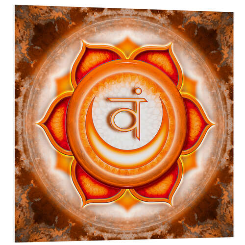 Foam board print The Sakral Chakra Series V