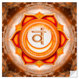 Selvklebende plakat The Sakral Chakra Series V