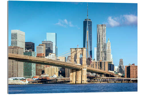 Gallery print New York: Brooklyn Bridge and World Trade Center