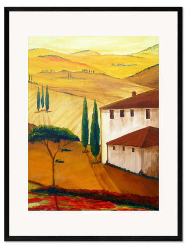 Framed art print Idyllic Tuscany