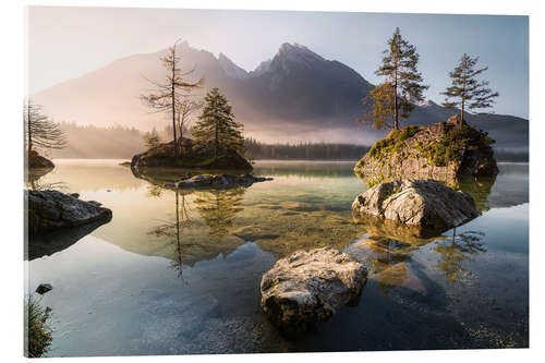 Acrylglasbild Hintersee Morgenstimmung