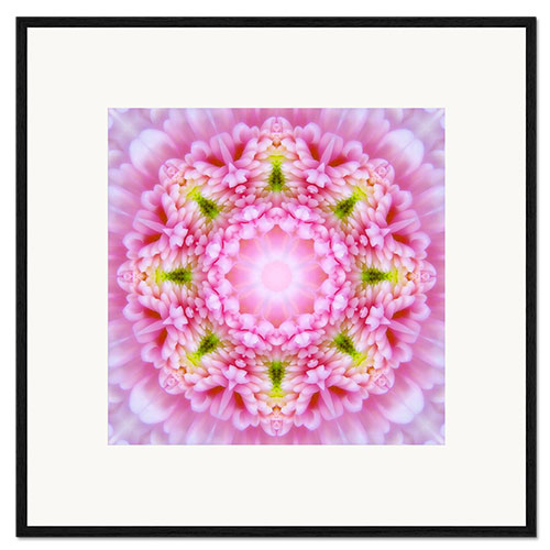 Gerahmter Kunstdruck Mandala - Herzensöffnung