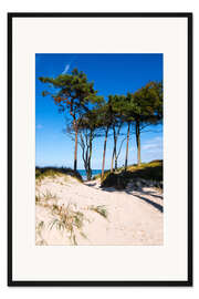 Gerahmter Kunstdruck Darß - am Weststrand