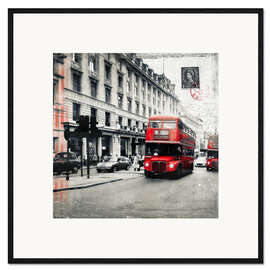 Kehystetty taidepainatus Postcard From London | 03
