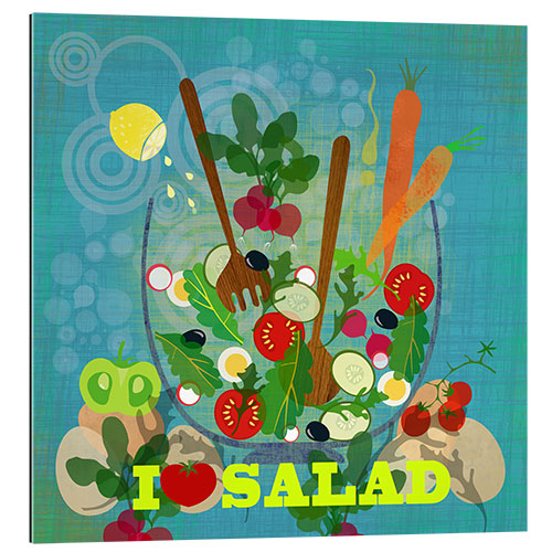 Gallery print I love Salad