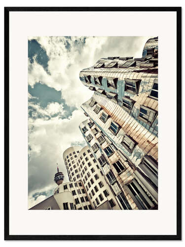 Impression artistique encadrée Gehry Düsseldorf 02