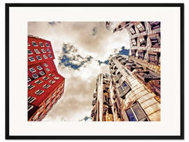 Gerahmter Kunstdruck Gehry Düsseldorf | 05 (Variante)