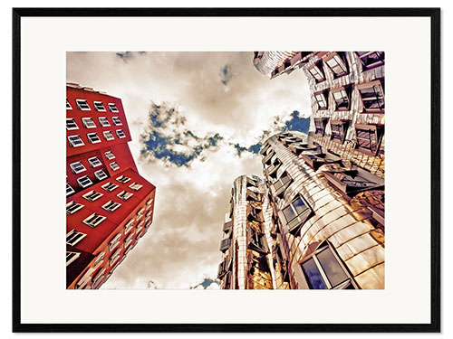 Framed art print Gehry Duesseldorf | 05 (variant)