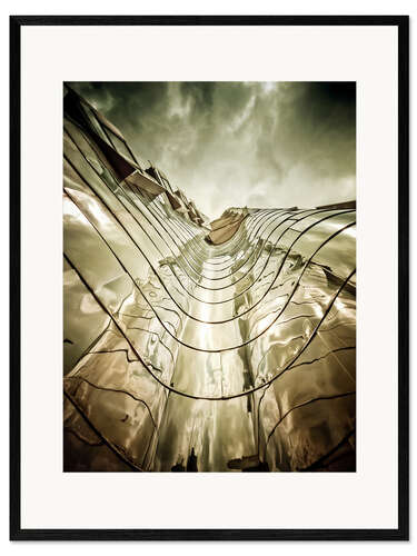 Plakat artystyczny premium w ramie Gehry Duesseldorf | 03