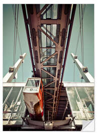 Wandsticker Schwebebahn
