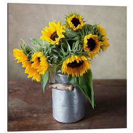 Aluminium print Sunflowers 01