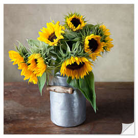 Muursticker Sunflowers 01