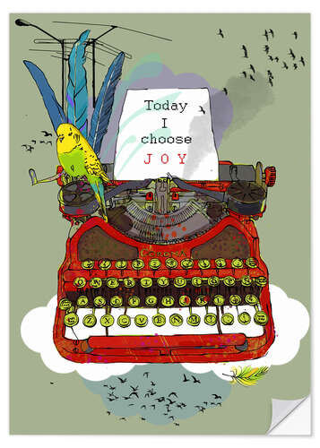 Adesivo murale I choose Joy