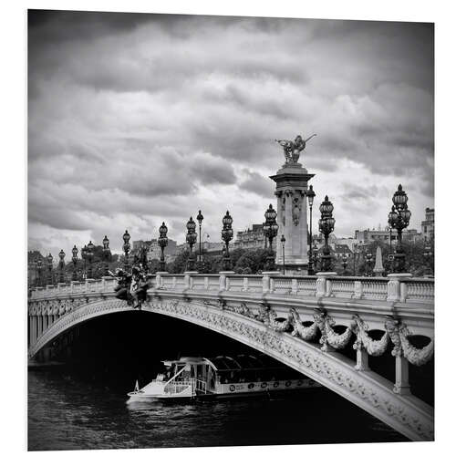 PVC print Pont Alexandre III PARIS mit Schiff