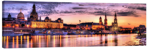 Canvas print Panorama of Dresden