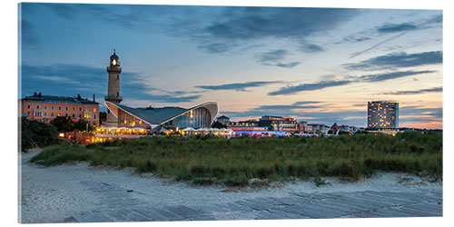 Acrylglas print Warnemünde panorama