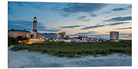 Print på skumplade Warnemünde panorama