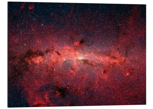 Aluminium print The center of the Milky Way