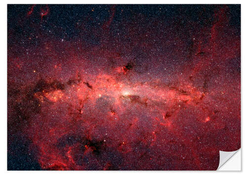 Selvklebende plakat The center of the Milky Way