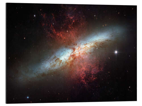 Alubild Starburst galaxy, Messier 82