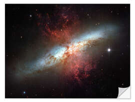 Wall sticker Starburst galaxy, Messier 82