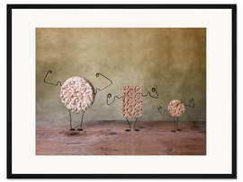 Gerahmter Kunstdruck Simple Things - Kraftfutter