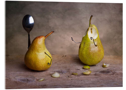 Acrylic print Simple Things - Two Pears