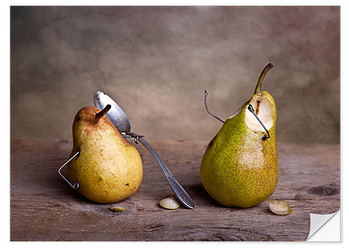 Selvklæbende plakat Simple Things - Pears