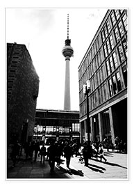 Poster  Rue de Berlin et Fernsehturm - Falko Follert