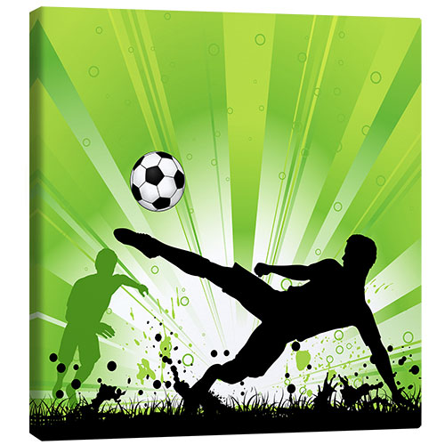 Lienzo Jugando al fútbol