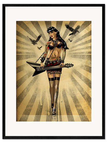 Framed art print Lady Darkness