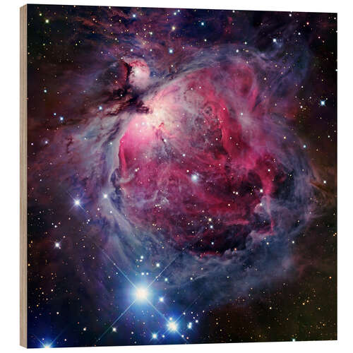 Wood print The Orion Nebula