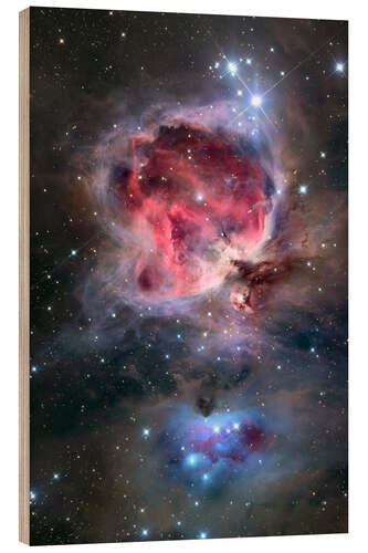 Wood print The Orion Nebula