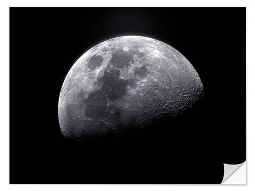 Wall sticker Waxing gibbous moon