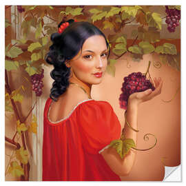 Wall sticker Red wine