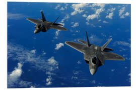 Quadro em PVC F-22 Raptors