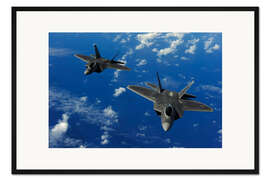 Gerahmter Kunstdruck F-22 Raptors