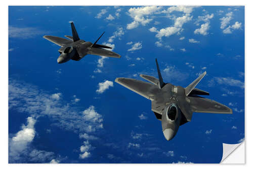 Vinilo para la pared F-22 Raptors