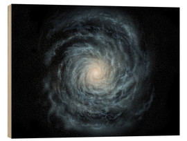 Holzbild  Die Milchstraße von oben - Ron Miller