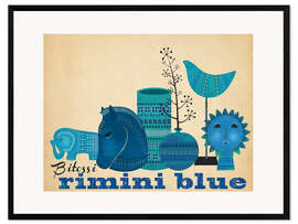 Stampa artistica con cornice Bitossi Rimini Blue