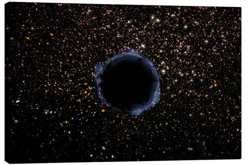 Canvas print A Black Hole in a Globular Cluster