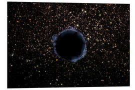 Foam board print A Black Hole in a Globular Cluster